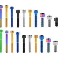 AliExpress Wanyifa 10pcs Titanium Bolt M5/M6x10 12 15 16 18 20 23 25 30 35 40 45 50 55 60 65mm DIN912 Cap Hex Head for Mountain Bike Parts