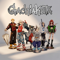 Gachiakuta Streetwear Sport Hybrid Ver 15CM Double Sided Acrylic Stand Keychain 2026 New Anime Stand Rudo Enjin Desk Decor Gift