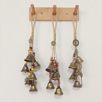 1PC Witch Bells Door Hanger Celtic Brass Doorknob Charm Wiccan Home Talisman Pagan Entryway Gift Door Knob Protection Bell Chime