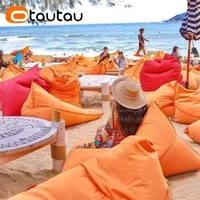 OTAUTAU Outdoor Waterproof Bean Bag Cover Swim Pool Float Beach Event Lounger DD036【No Filler! Need To Buy Filler By Yourself !】