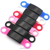Wholesale 100Pcs Stainless Steel Tags withRubber Name Tag Slide-On Dogs Pet Id Tag Nameplate Personalized No Noise Engraved