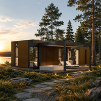Luxury Modular Prefab Tiny House Container Home Movable Apple Cabin Villa for Backyard Airbnb Vacation Rental Guest House Office