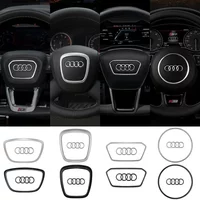Car Styling Steering Wheel Center Logo Covers Trim Accessorie Fit AUDI A6L Q7 Q3 Q5 A7 A5 A3 A4L A8L A8 Q5L Q8 A7 Q6 E-TRON SQ5