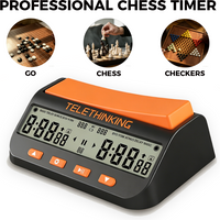 GC01 Digital Chess Timer Multipurpose Portable Professional Chess Clock Count Up/Down Precision Board Game Timer Stopwatch