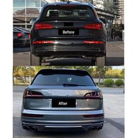 Car Q5 SQ5 FY Gloss Black Rear Bumper Diffuser Facelift Rear Splitter Lip With Exhaust Tips for Audi Q5 SQ5 Sline 2018-2021