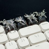 1PC Gothic Butterfly Keycaps Vintage Gaming ESC Key Caps Cross Axis Mechanical Keyboard Keycap Office Decoration Accessories