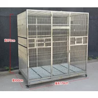 Customized stainless steel birdcage, large parrot cage, tiger sk, black phoenix parrot, sturdy, thick and high-quality product