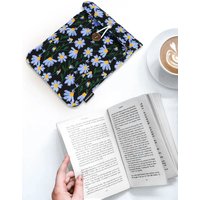 Embroidered Daisy Floral eReader Sleeve for Kindle Paperwhite 2021/2018/2016/2015 6-7" Tablet Bag Pouch for Kindle 2022/2019