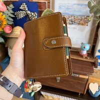 Leather Handbook Loose-leaf Shell, Removable High-value Loose-leaf Shell, Portable Diary Shell for Carry-on Pockets