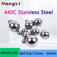 G10 Grade 440C Stainless Steel Balls 1 1.2 1.5 1.588 2 2.381 2.5 2.778 3 3.175 3.5mm to 24mm 9Cr18Mo Round Ball Beads