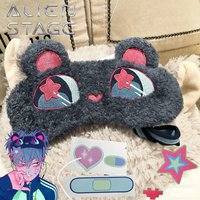 Anime Alien Stage Till Cosplay Eyeshade Plush Cute Sleep Mask Unisex Cover Shade Eye Patch Hairpin Set Accessories