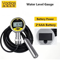 Water Level Gauge 0-1m/0-5m/0-10m/0-15m 20m Liquid Level Meter Digital Water Level Gauge 304SS Submersible Water Level Meter