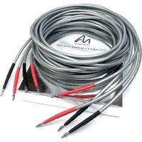New 1 set 4 pieces HiFi Audio Note sterling silver cable AN-SPXII Audiophile Speaker amplifier line with banana/Y Spades plug
