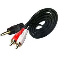 Audio Splitter Cable 3.5mm to 2 RCA Red White Jack Universal Auxiliary Connection Line for Sound Amplifier Machine