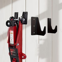 2pcs Car Jack Stand Wall Mount Garage Tool Rack Hydraulic Trolley Floor Jack Stands Mount Brackets for lawn and hedge trimmers