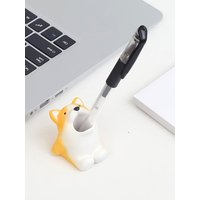Cute Animal Toothbrush Holder Funny Resin Pen Holder Mini Animal Single Tooth Brush Stand Bathroom Toothbrush Organizer