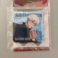 Gojo Satoru square Anime Costumes Badges Pins Jujutsu Kaisen Women Brooch Fashion Cartoon Cosplay Brooches for Bag Accessorie