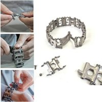 Multi Tool Bracelets Stainless Steel Men Outdoor Survival Bracelet EDC Hand Tools Kit Watch Strap Accessories