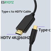 USB-C to HDTV cable 4K Type C USB to HDMI-Compatible 4k 60HZ adapter converter cable ESRYOTZ for Apple Macbook pro Dell Lenovo