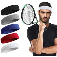 WOSWEIR-Cotton Athletic Headband Elastic Sweatbands Basketball Sports Women Men Gym Fitness Sweat Hair Band Volleyball Tennis
