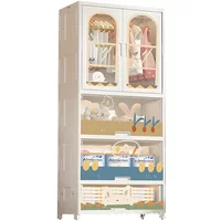 Children's Cabinet Wardrobe For Closet Guarda Roupa Infantil Children's Wardrobe Baby Clothes Baby Closet Storage Cabinet