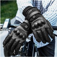 AliExpress ZHUISHU Heated Motorcycle Gloves Cycling Winter Glove Man Bicycle Supplies Thick Protective Gloves Electric Gloves With Heating Function