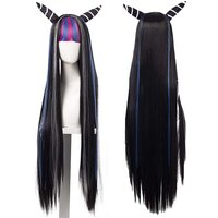 Woman Halloween Carnival Costume Props Anime Dangan Ronpa Mioda Ibuki Long Wig