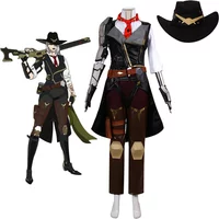 Overwatchs Ashe Cosplay Costume Full Set with Hat Custom Made
