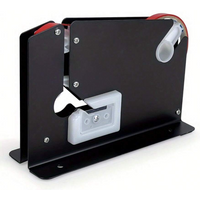 1PC black tape sealer with trimmer, built-in sharp blade, clear plastic bag sealer