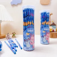 30PCS/SET Disney Stitch pencils HB lead 1.0mm for writing and drawing perfect cartoon character designs, neutral wood pencils