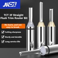 3F TCT Straight Router Bit Multi-Function Tungsten Steel Woodworking Cutter Engraving Cutting Tool forGrooving/Drilling/Trimming