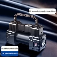 12V Air Compressor Dual Cylinder 150PSI Heavy Duty Tire Inflator With LED Light Car Electric Air Pump Auto Inflatable Tool