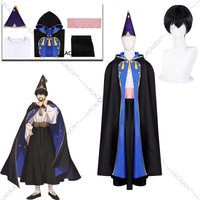 Nouveau Chapeau de Sorcière Anime Atelier Olruggio, Costume de Cosplay pour Hommes Adultes, Chapeau, Cape, Robe, Perruque, Chapeau de Sorcière pour Jeu de Rôle, Déguisement Atelier Halloween