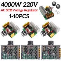 4000W 220V AC SCR Voltage Regulator Dimmer Electric Motor Speed Controller Electronic Volt Regulator Dimmer Thermostat Regulator