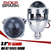 3.0 Inch Bi xenon Projector Lens For H7 H4 9005 HB3 9006 HB4 HID Halogen Headlight Bulb Use H1 Lamp Car Lights High Low Retrofit