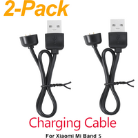 2 Pack for Amazfit Band 5 Xiaomi Mi Band 7/6/5 USB Smart Watch Charger Replacement Charger Charging Cable