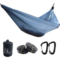 2024 New Ultralight 380T (20D) Outdoor Camping nylon Hammock Sleep Swing Tree Bed Garden Backyard Protable Hammock Chair