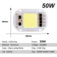 50W AC220V LED COB Chip 50W Light Source No Need Driver for LED Lamp Beads Flood Light Spotlight Lamp High Brightness Chip