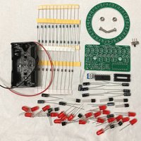 LED Flashing Lights Soldering Practice Board D4017 Water Flowing Led DIY Kit for SMD SMT Welding Practice