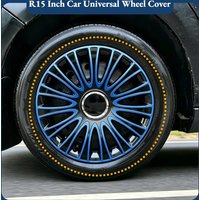 R15 Inch 4PCS Car Universal Wheel Cover Hubcap Replacement Hub Caps Wheel Rim Cover Tire Accessories Snap on SUV Truck