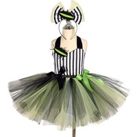 Girls Halloween Beetle Cosplay Costumes for Kids Jungle Insect Party Dress Up Clothing Beetle JuiceTutu Dress Evening Show