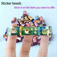 Mini DIY Stickers - 1000+ Patterns Randomly Selected, Reusable Paper Charms for Personalized Accessory Crafts|Playful Design