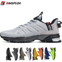 Baasploa Professional Running Shoes For Men Lightweight Men's Designer Mesh Sneakers Lace-Up Male Outdoor Sports Tennis Shoe