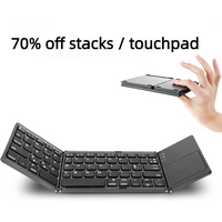 Foldable Wireless Keyboard Ultra Slim Touchpad Bluetooth Keyboard Portugues For PC Mac Smartphone Windows iOS Android