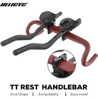 AliExpress NONE 3K Full Carbon Fiber TT Base Bar & Aerobar Extensions, 35°/55° Adjustable Rest, for Road Bike Triathlon Time Trial
