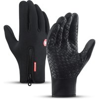 Autumn Winter Motorbike Gloves Women Windproof Anti-slip Touchscreen Fleece Keep Warm for Work Gloves Men Sports Bike