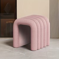 Modern Stool, Luxury Velvet Footrest & Makeup Bench, Versatile Accent Stool for Living Room, Bedroom, Hallway Decor
