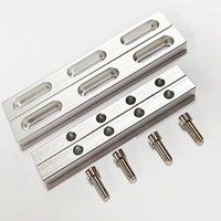 Position Lock Bar Align Jig Fixed Clamp Fiber Laser Engraving Marking Machine Aluminum Stuff with A B Fixture M6 Screws Type