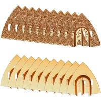 5/10/20Pc Triangle Carbide Oscillating Multi Tool Saw Blade Quick Release for Renovator House DIY Multi Tools