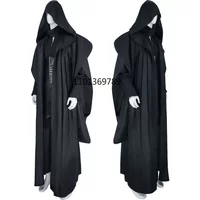 Men's Darth Maul Black Tunic Uniform Full Set Halloween Darth Hooded Robe Cloak Cosplay Costume disfraz hombre halloween kostume